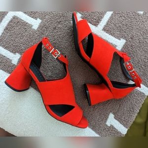 Topshop Destiny Cutout Block Heel Sandals